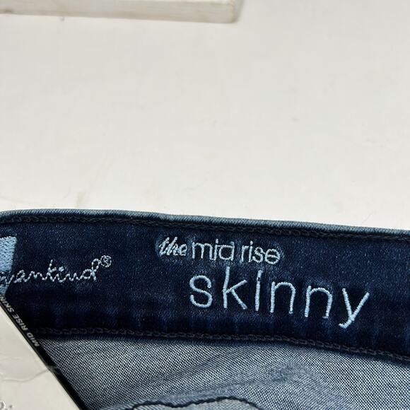 7 For All Mankind Women's Mid Rise Skinny Medium Wash NWT Jeans Size 25 - Picture 12 of 16